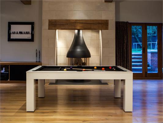 Duo Milano White Gloss Pool Table - 6ft, 7ft